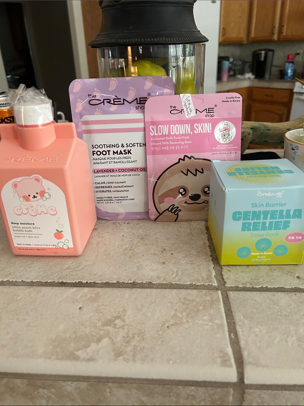 The Creme Shop Kids Pink Slow Down, Skin! Animated Face Mask & Foot Mask Set